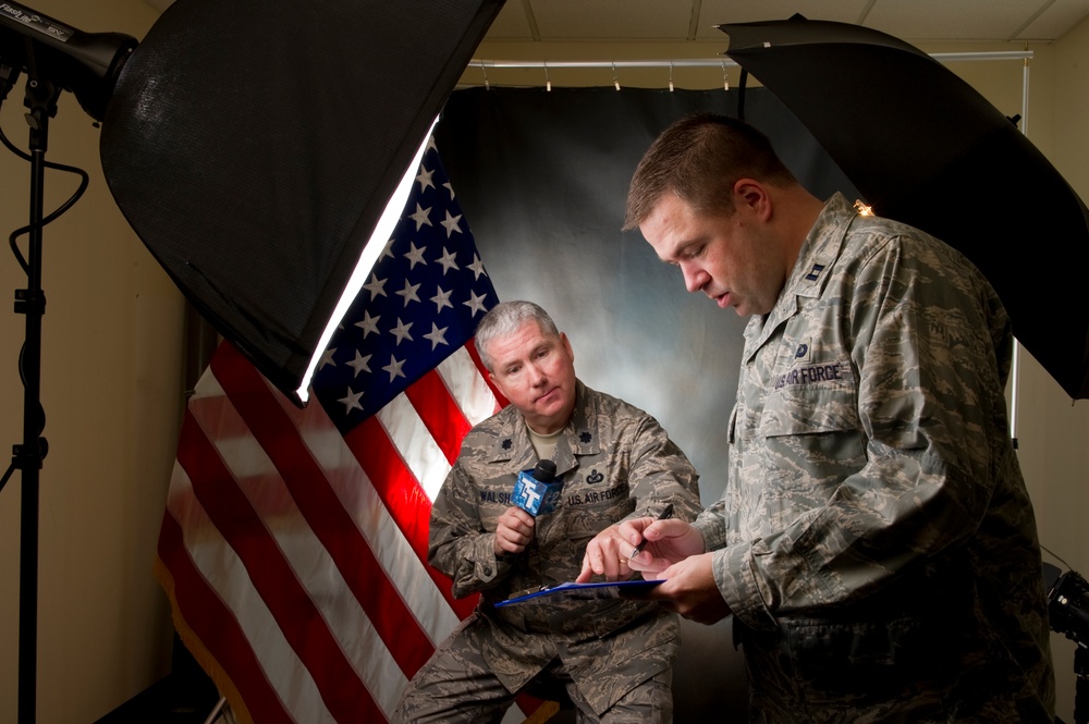 Airman forecasts clear skies as TV weatherman