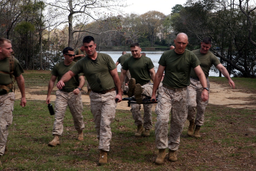 Security Cooperation Group Marines strengthen their combat fitness and lifesaving skills