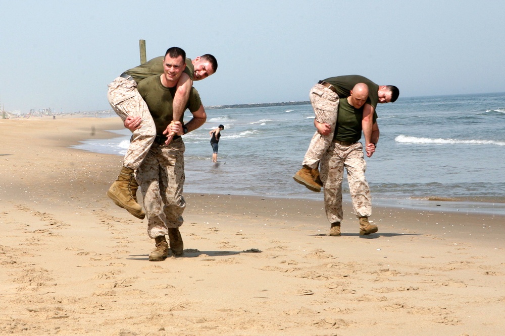 Security Cooperation Group Marines strengthen their combat fitness and lifesaving skills