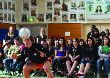 Sky Blue inspires athletes on island