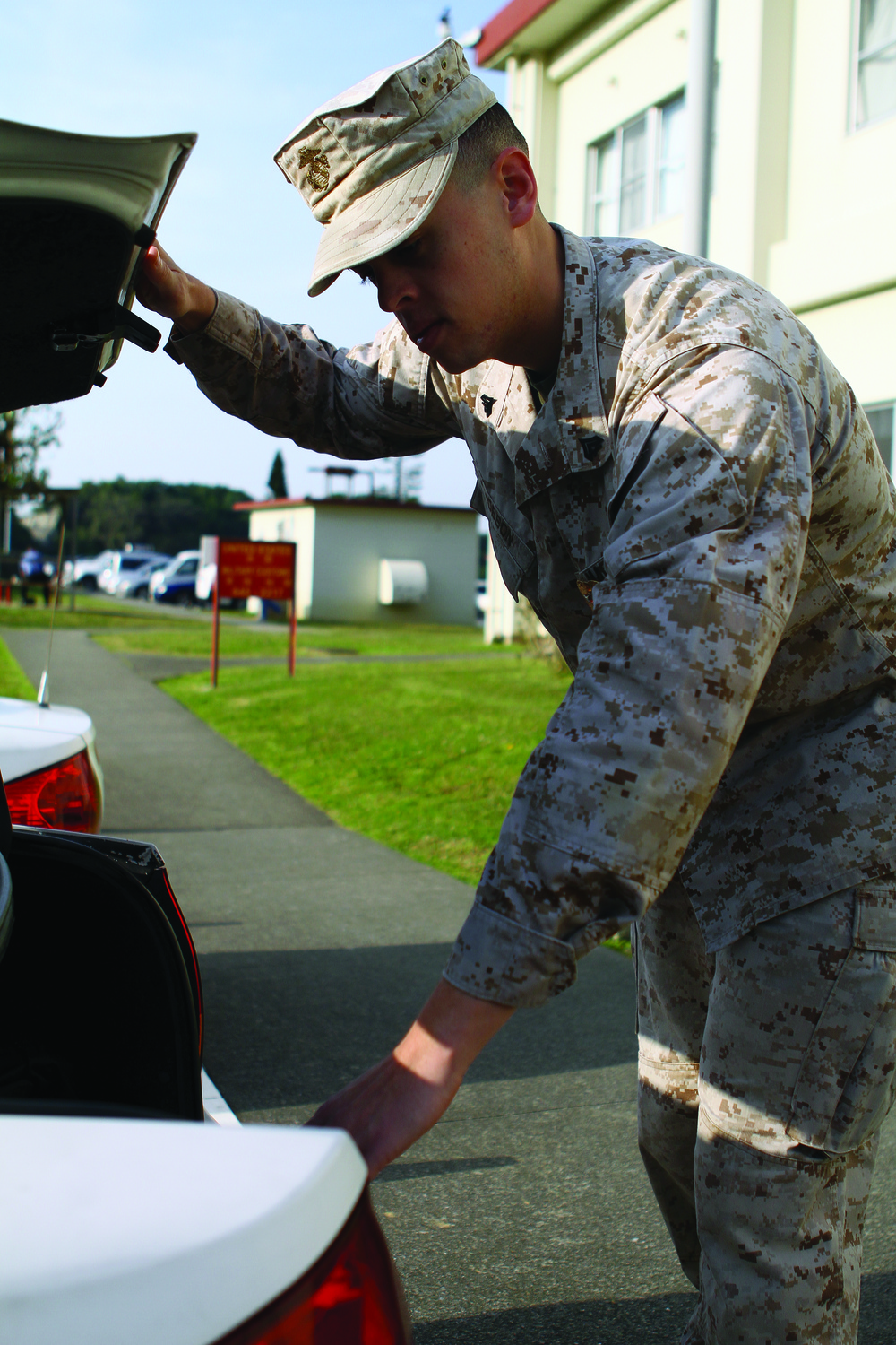 Military policeman saves victim with automated external defibrillator