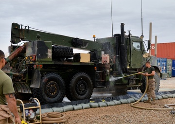 CLB-4 Marines innovate, clean vehicles efficiently