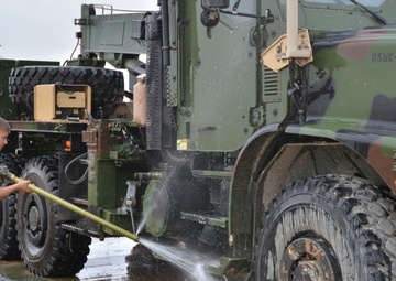 CLB-4 Marines innovate, clean vehicles efficiently
