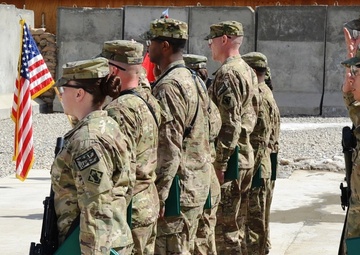 7th Eng. Bn. re-enlist soldiers, Afghanistan