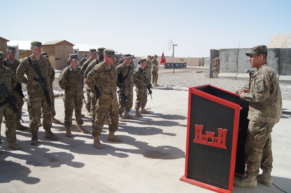 7th Eng. Bn. re-enlist soldiers, Afghanistan