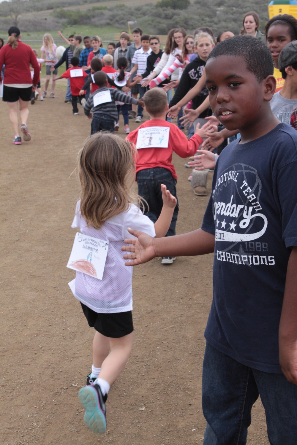 Mary Fay Pendleton students run to Afghanistan to support deployed troops, encourage physical fitness