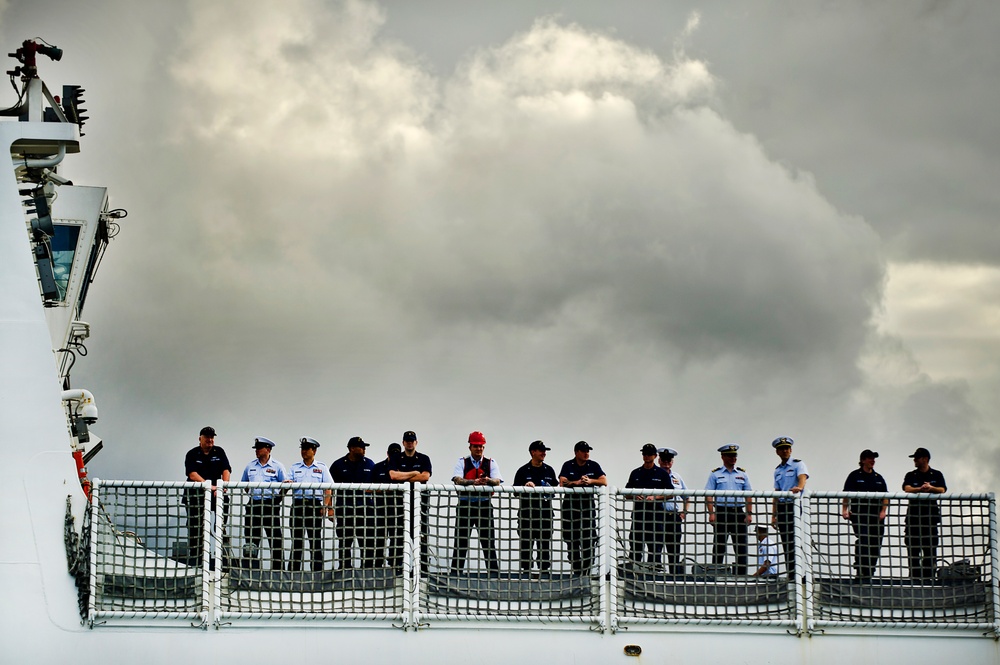 U.S. Coast Guard Cutter Waesche visits Honolulu