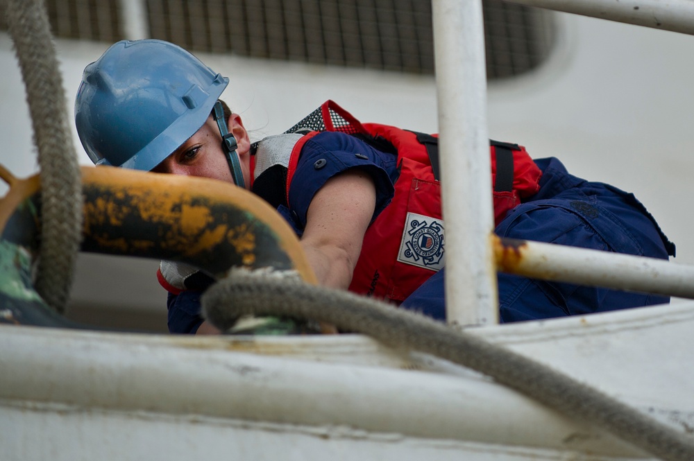 U.S. Coast Guard Cutter Waesche visits Honolulu