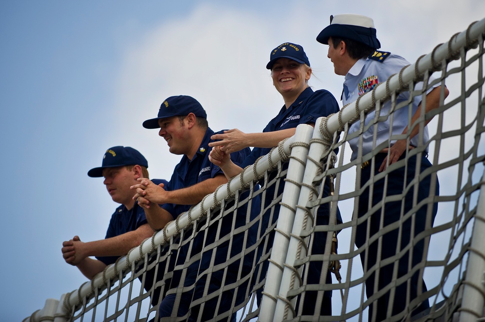 U.S. Coast Guard Cutter Waesche visits Honolulu