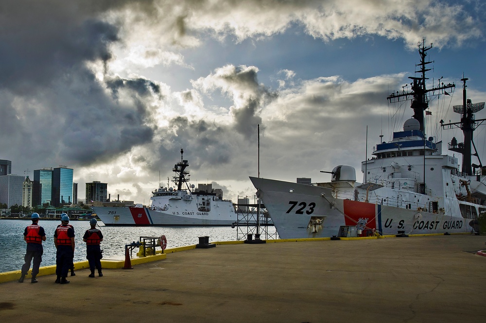 U.S. Coast Guard Cutter Waesche visits Honolulu