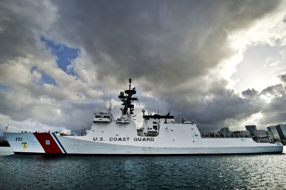 U.S. Coast Guard Cutter Waesche visits Honolulu