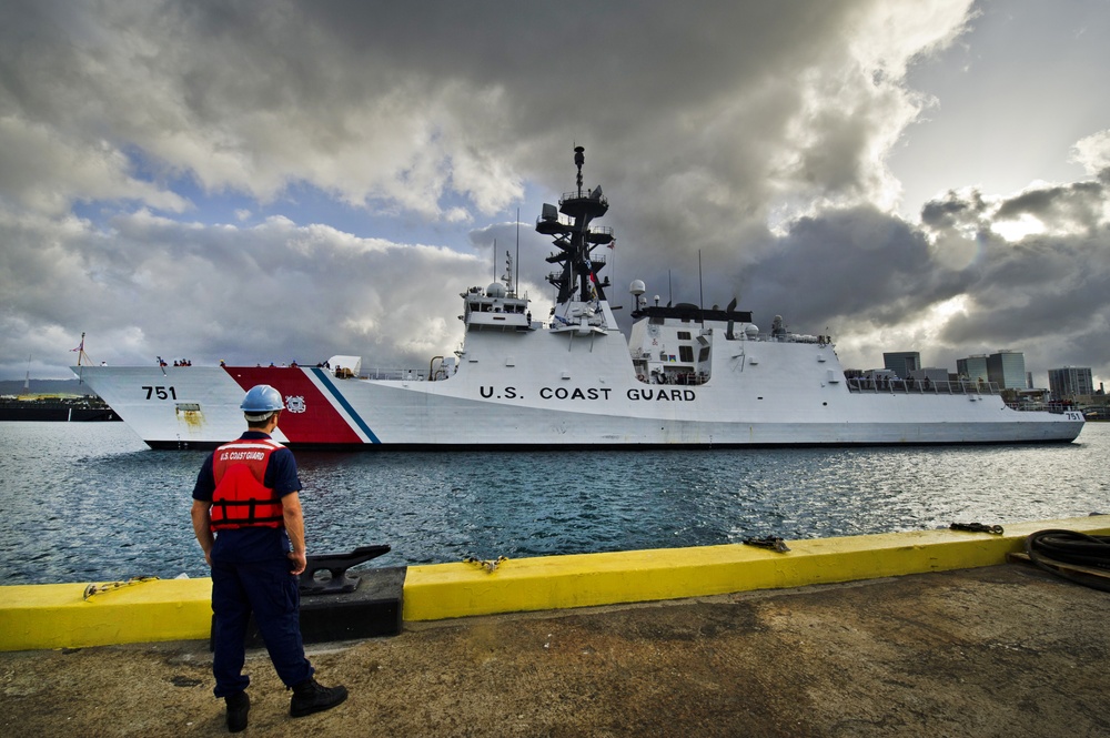 U.S. Coast Guard Cutter Waesche visits Honolulu