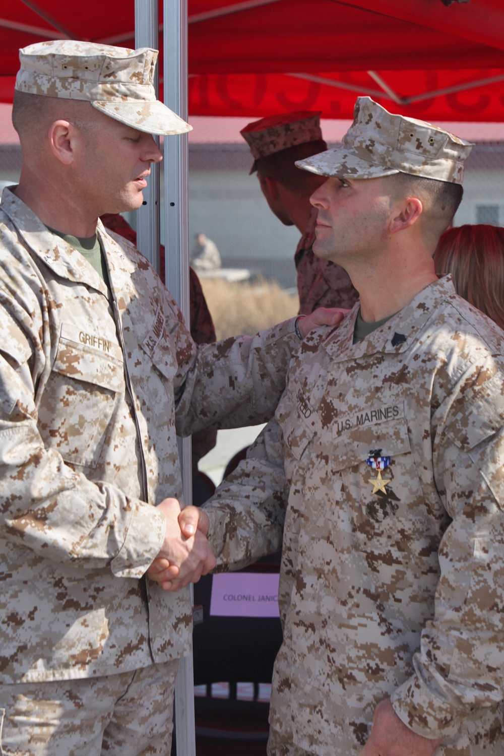 Marine receives Silver Star for actions in Afghanistan