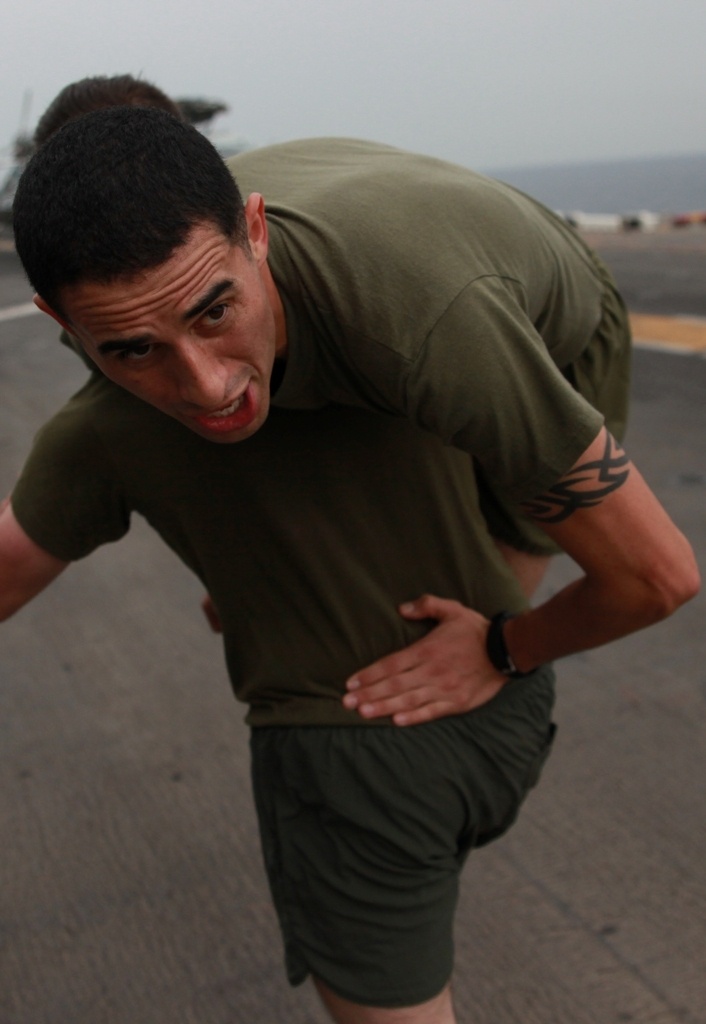 Marines stay fit aboard USS Makin Island