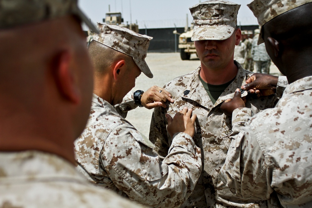 Ceremony at Camp Leatherneck