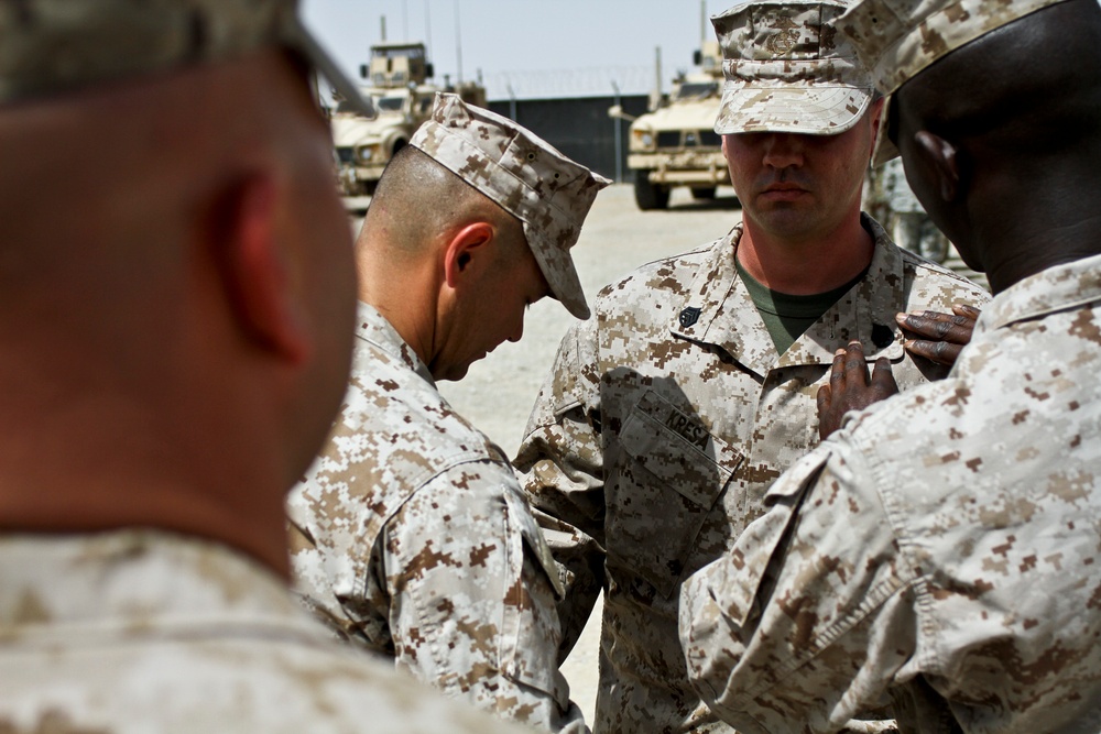 Ceremony at Camp Leatherneck