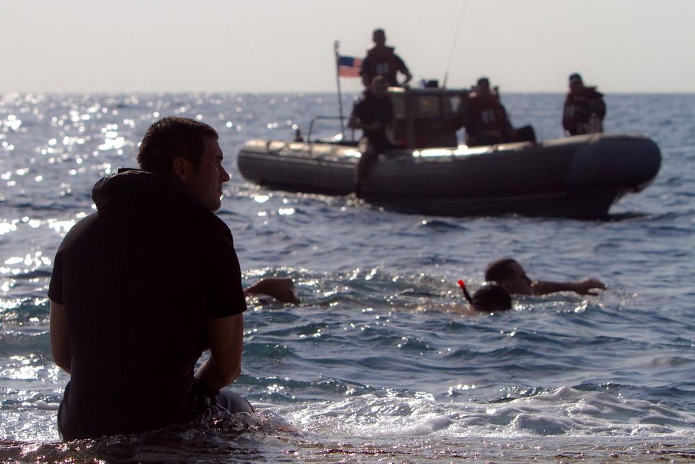 Marines attend swim call aboard USS New Orleans
