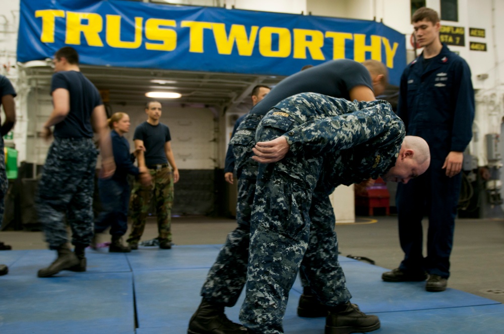 Conducting Afloat Training Group 1.4 basic phase training