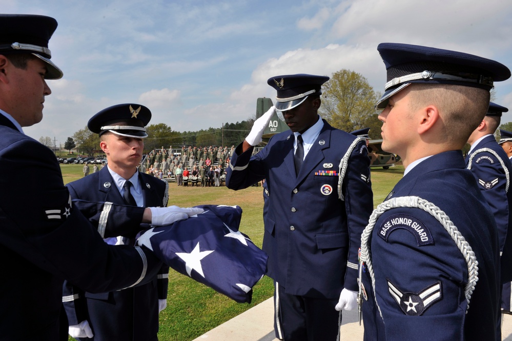 314th AW Retreat Ceremony