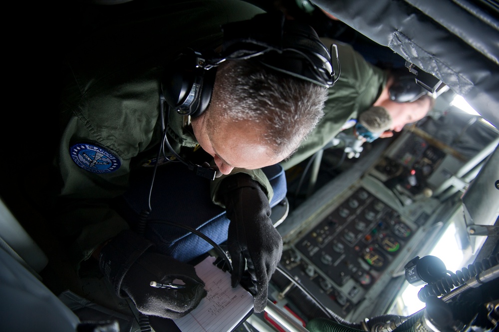 Utah Air National Guard refueling B-52 Stratofortress, 2nd Bomb Wing, Barksdale AFB, La.