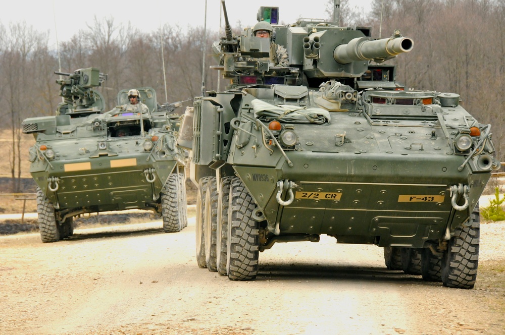 US Army Stryker convoy