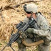 US Army soldier on alert