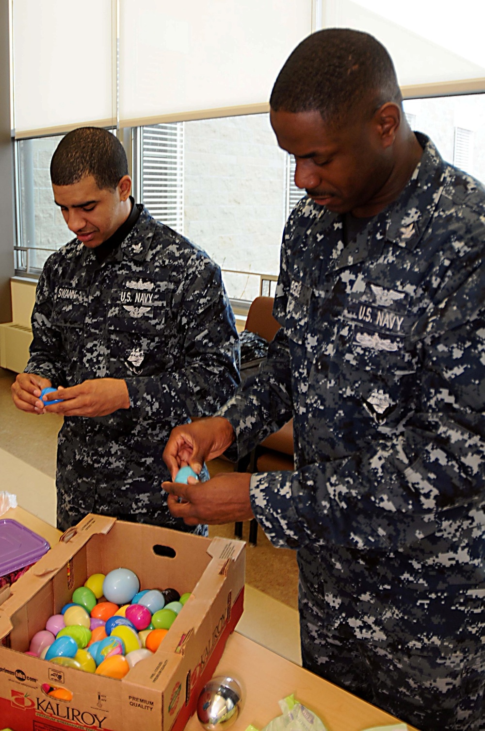 Preparing Easter eggs