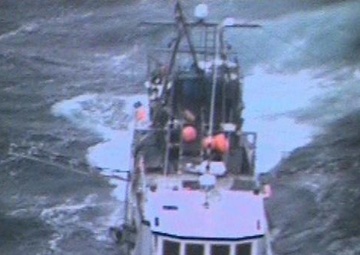 Coast Guard assists fishing vessel taking on water off Montauk, N.Y.