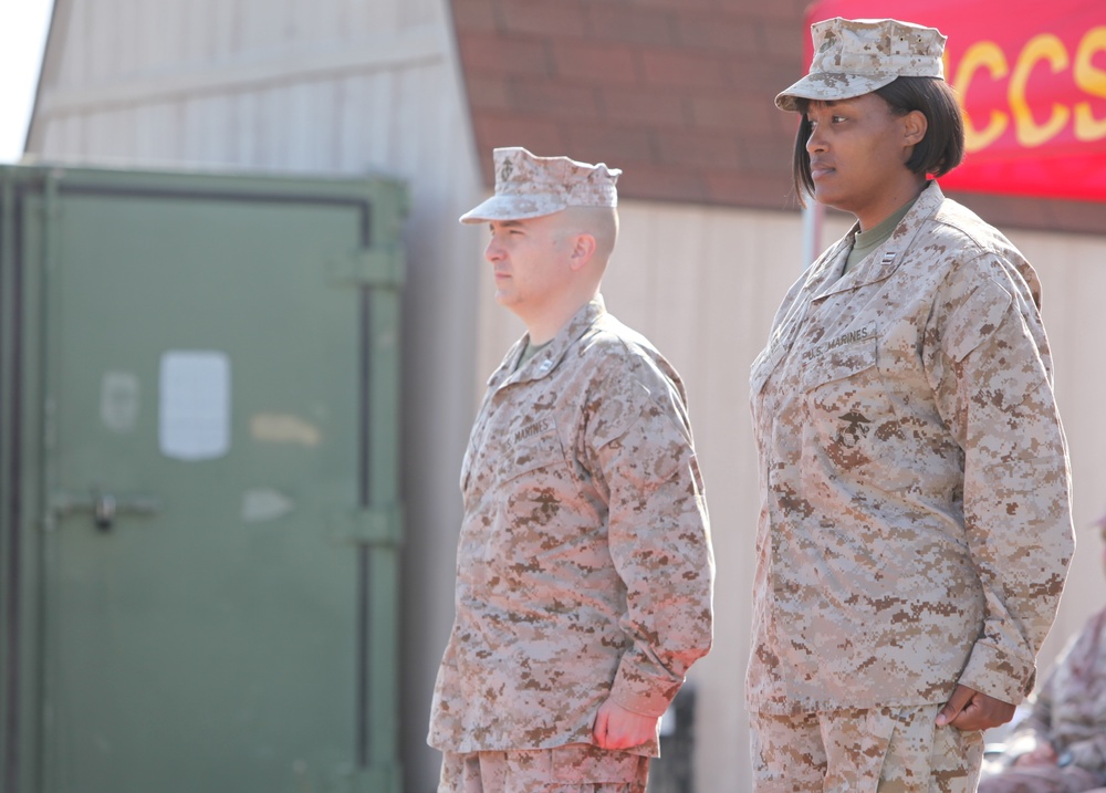 Communications Company receives new commanding officer