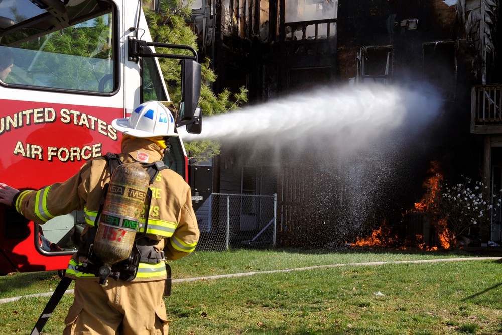 Structure fire on Joint Base Andrews