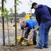 Sailors plant trees at Naval Weapons Station Seal Beach