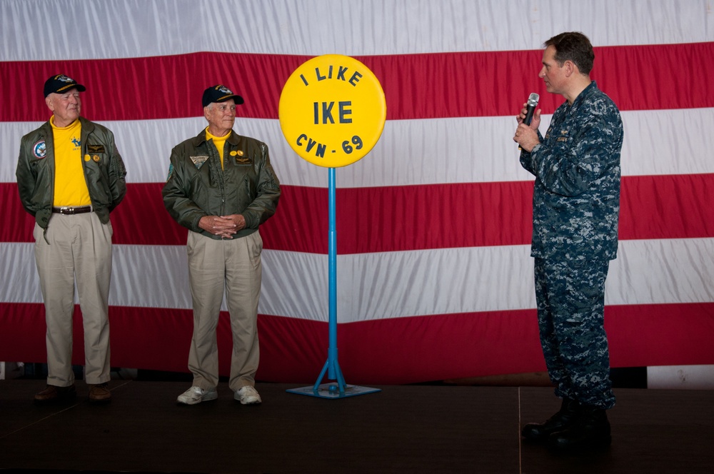 Retired USS Dwight D. Eisenhower leaders