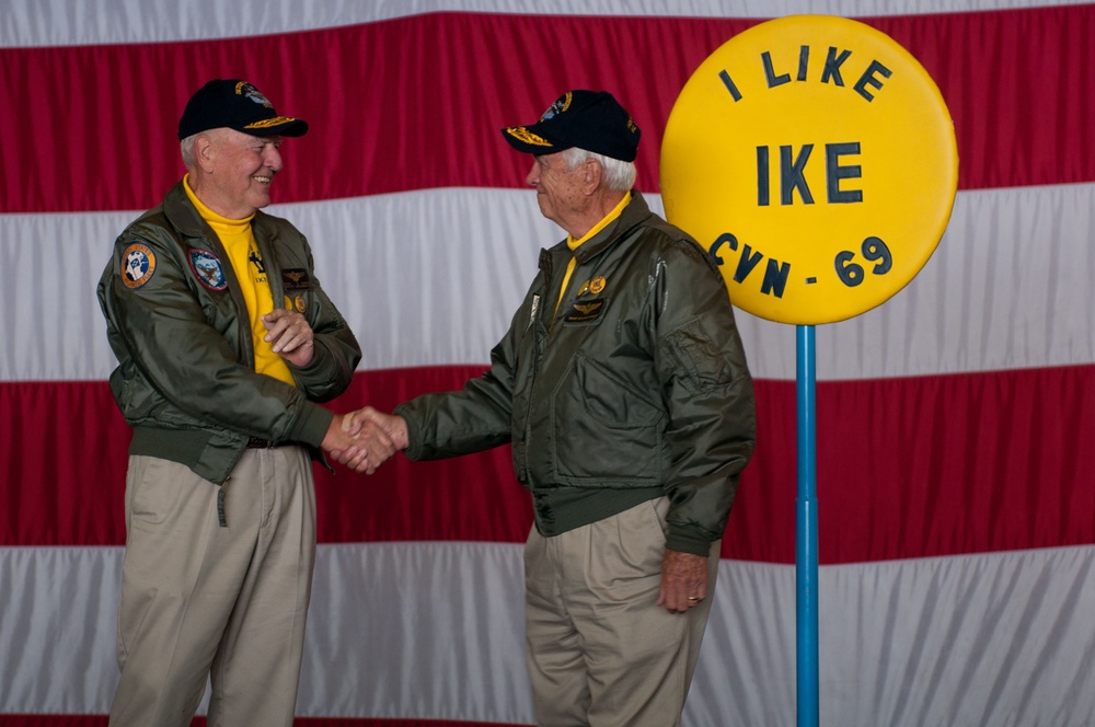 Retired USS Dwight D. Eisenhower leaders