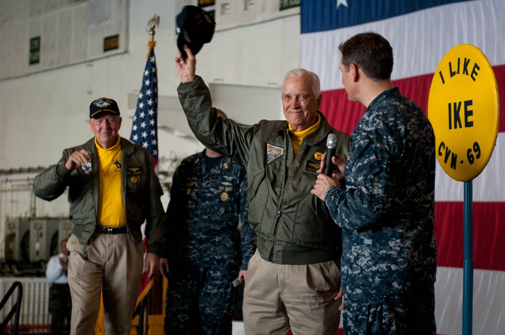 Retired USS Dwight D. Eisenhower leaders