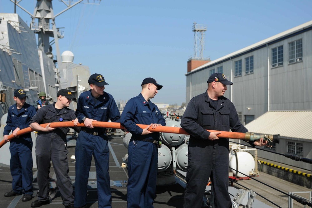 Flag officer sea training aboard USS Forrest Sherman