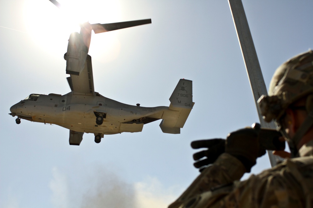 Flight over Helmand