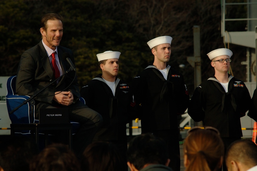 Movie press conference in Yokosuka