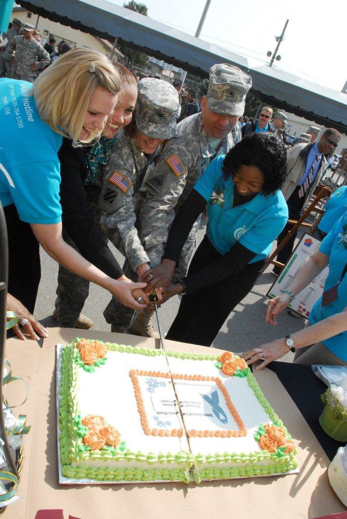 Senior leaders of Area IV sign Sexual Assault Awareness Proclamation