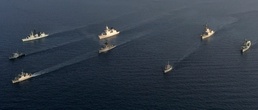 Two of NATO’s Immediate Reaction Forces meet at sea.