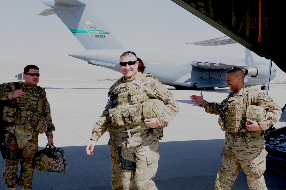 Sgt. Maj. of the Army Ray Chandler arrival on Kandahar Airfield