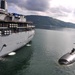 USS Louisville alongside USS Emory S. Land