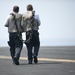 USS Carl Vinson sailors carry a chain