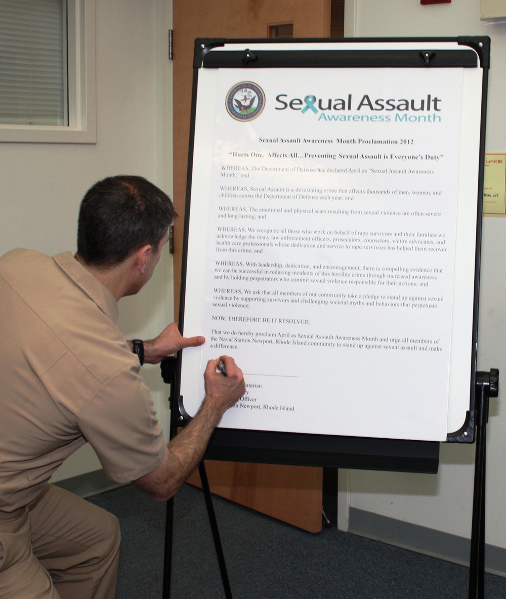 Sexual awareness month official proclamation