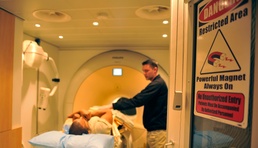 Magnetic resonance imaging machine at Bagram Air Field one of three in the AOR