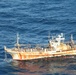 Adrift fishing vessel from 2011 Fukoshima tsunami
