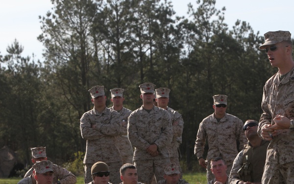 Landing Support Company Marines suit up