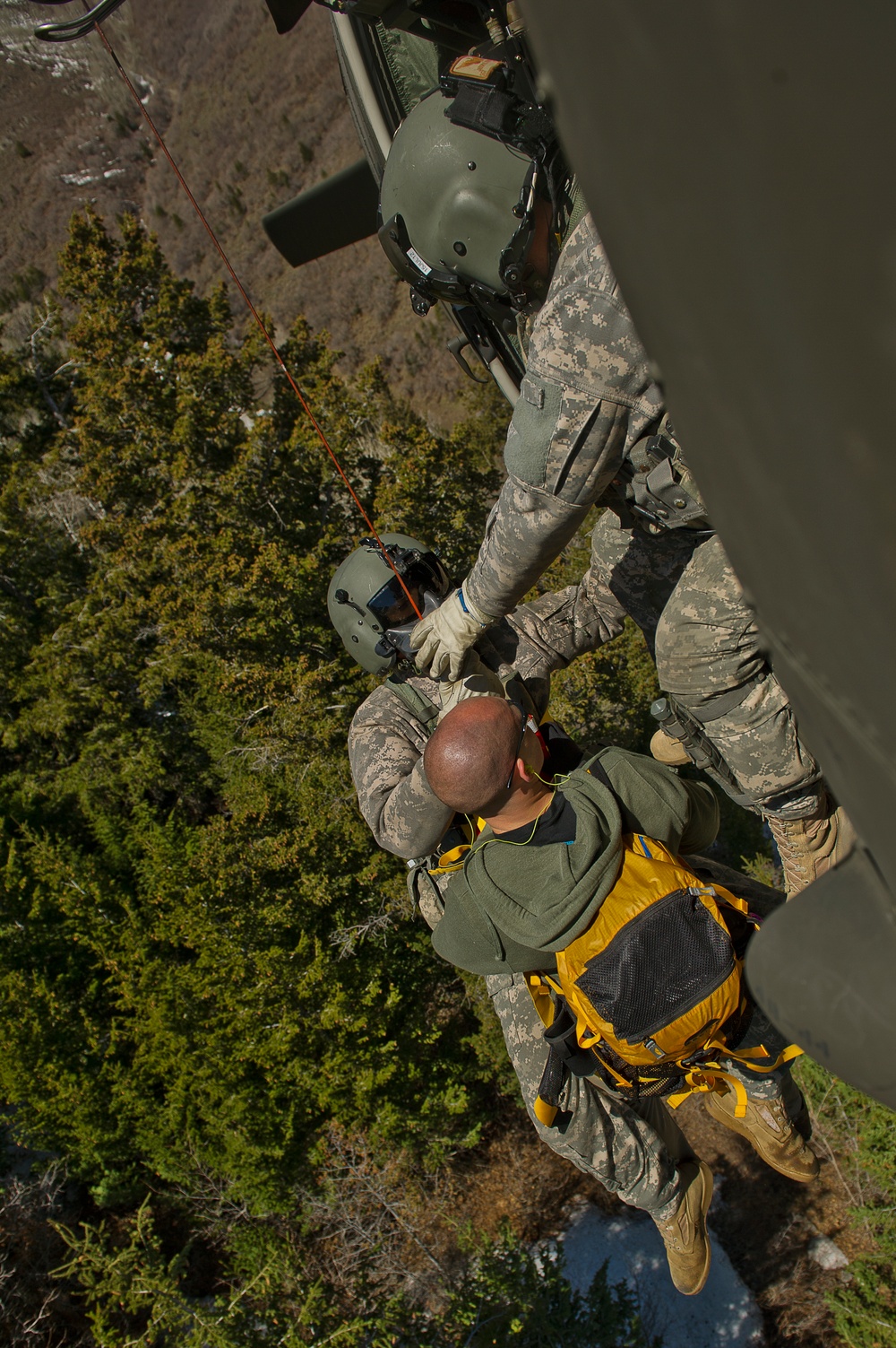 C Company 1-171 medevac training exercise