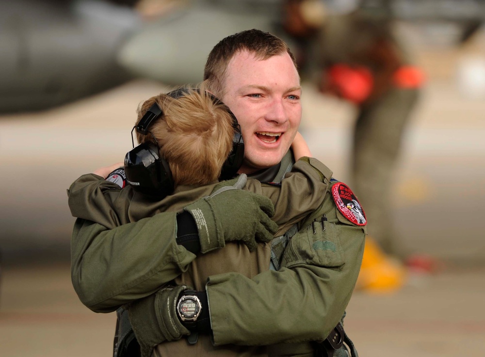 421st Fighter Squadron airmen return from Asia-Pacific deployment