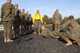 Company F recruits display skills, earn MCMAP tan belts