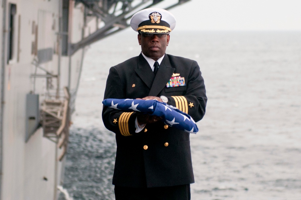 USS Kearsarge burial at sea